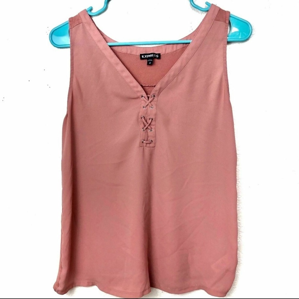Express Lace up Sleeveless Tank